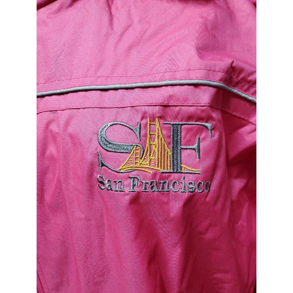 Gogo Sports 2XL Pink Full Zip Jacket San Francisco California - Size XXL - Picture 2 of 7